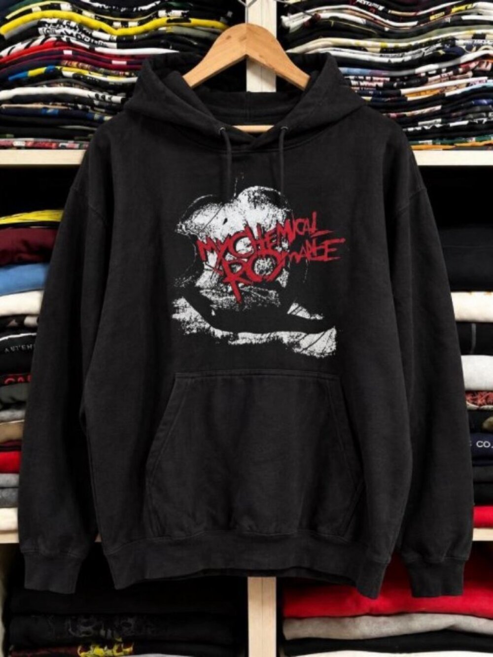 My Chemical Romance Three Cheers Graphic Hoodie Black Shirt